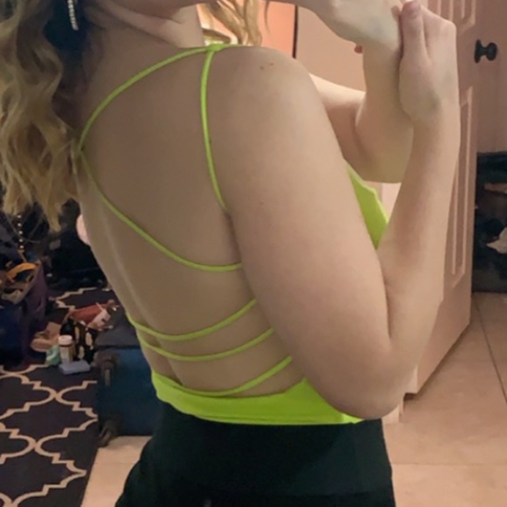 Naked Wardrobe neon green body suit